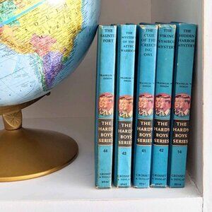 Vintage Hardy Boys Book Set Lot Boys Room Decor